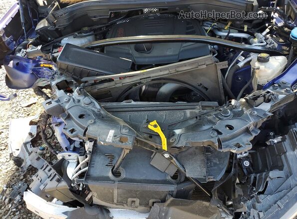 ZASPAKAN3M7D18507 2021 ALFA ROMEO STELVIO Blue Vista del compartimento del motor
