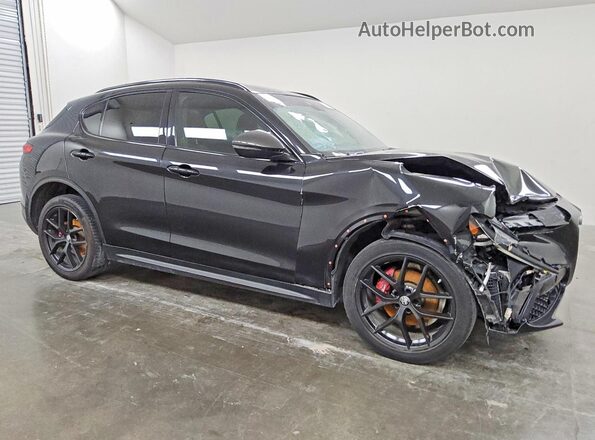 ZASPAKAN6K7C34212 2019 ALFA ROMEO STELVIO Black Przód prawy