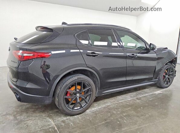 ZASPAKAN6K7C34212 2019 ALFA ROMEO STELVIO Black Tył prawy