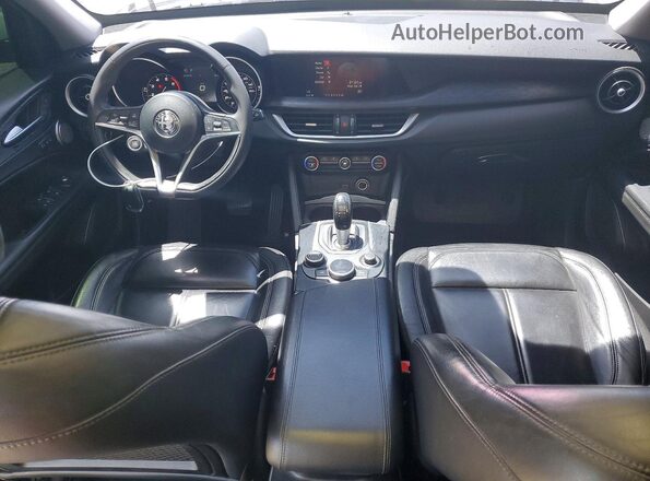 ZASPAKAN7K7C49124 2019 ALFA ROMEO STELVIO White წინა პანელის ხედი