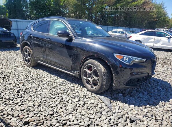 ZASPAKAN9N7D30629 2022 ALFA ROMEO STELVIO Black Առջևի աջ