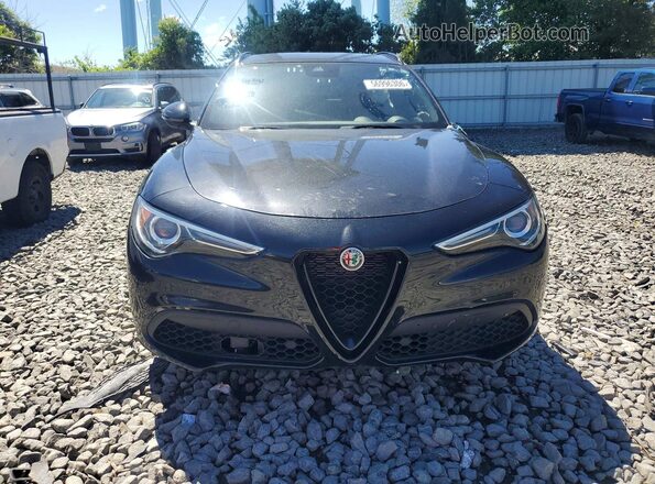 ZASPAKAN9N7D30629 2022 ALFA ROMEO STELVIO Black Դիմացի տեսք
