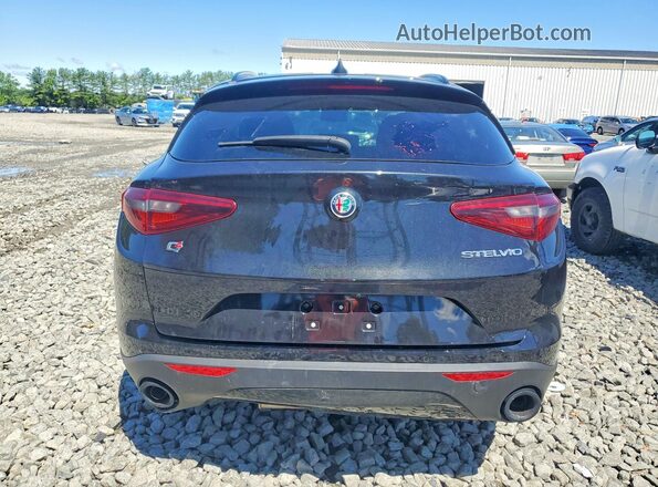 ZASPAKAN9N7D30629 2022 ALFA ROMEO STELVIO Black Հետևի տեսք