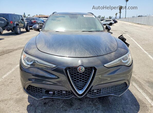 ZASPAKANXK7C41468 2019 ALFA ROMEO STELVIO Black Դիմացի տեսք