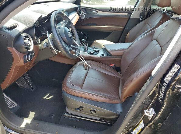 ZASPAKANXK7C41468 2019 ALFA ROMEO STELVIO Black Սալոնի դիմացի տեսք