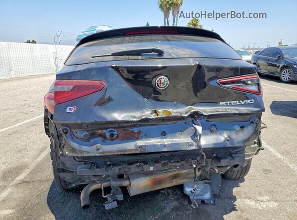 ZASPAKANXK7C41468 2019 ALFA ROMEO STELVIO Black Հետևի տեսք