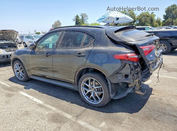 ZASPAKANXK7C41468 2019 ALFA ROMEO STELVIO Black Հետևի ձախ