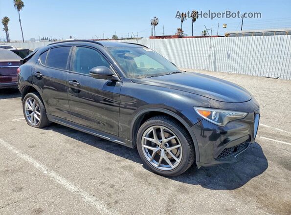 ZASPAKANXK7C41468 2019 ALFA ROMEO STELVIO Black Առջևի աջ