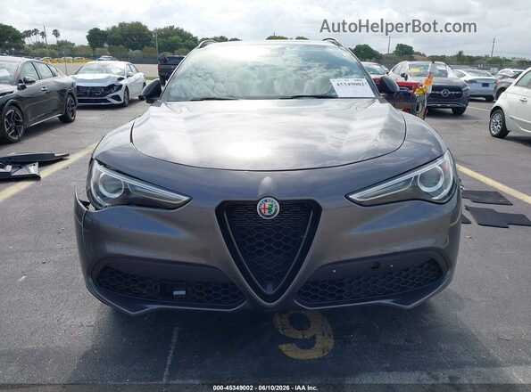 ZASPAKANXK7C71960 2019 ALFA ROMEO STELVIO Gray Սարքավորումների վահանակի տեսք