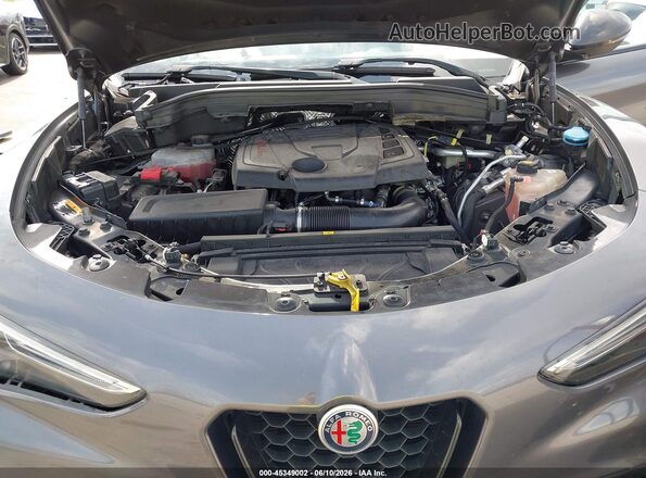 ZASPAKANXK7C71960 2019 ALFA ROMEO STELVIO Gray Հետևի տեսք