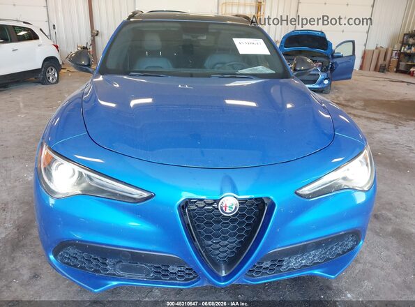 ZASPAKBN0K7C50954 2019 ALFA ROMEO STELVIO Blue Widok zestawu wskaźników