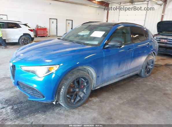 ZASPAKBN0K7C50954 2019 ALFA ROMEO STELVIO Blue Przód lewy
