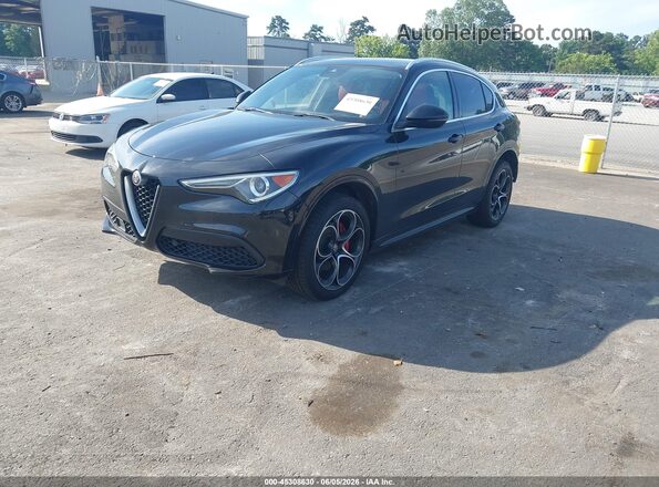ZASPAKBN0L7C75578 2020 ALFA ROMEO STELVIO Black Vista tres cuartos delantera izquierda