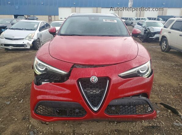 ZASPAKBN0L7C84068 2020 ALFA ROMEO STELVIO Red წინა ხედი