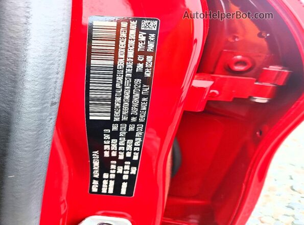 ZASPAKBN0M7D12159 2021 ALFA ROMEO STELVIO Red Vista de la etiqueta del VIN