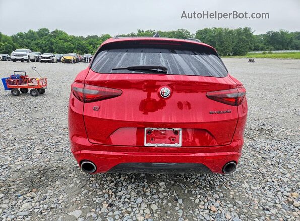 ZASPAKBN0M7D12159 2021 ALFA ROMEO STELVIO Red Vista trasera