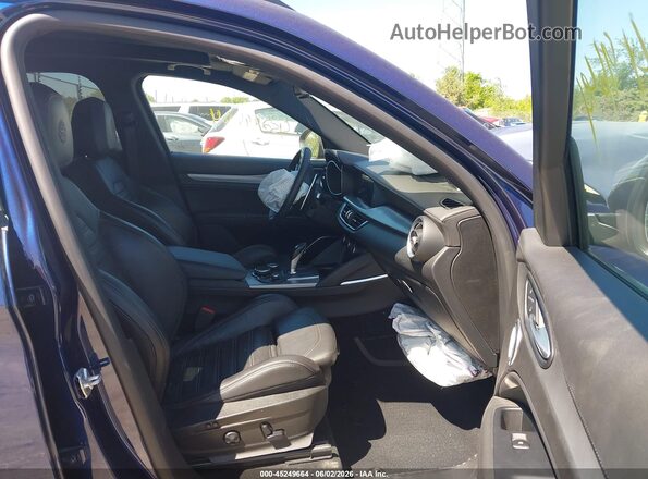 ZASPAKBN2K7C52821 2019 ALFA ROMEO STELVIO Blue წინა სალონის ხედი