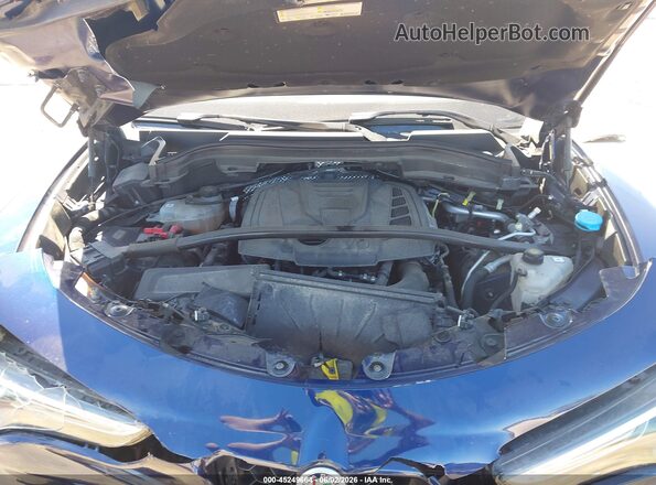ZASPAKBN2K7C52821 2019 ALFA ROMEO STELVIO Blue უკანა ხედი