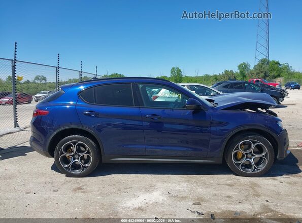 ZASPAKBN2K7C52821 2019 ALFA ROMEO STELVIO Blue უკანა სალონის ხედი