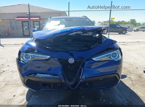ZASPAKBN2K7C52821 2019 ALFA ROMEO STELVIO Blue ხელსაწყოთა პანელის ხედი
