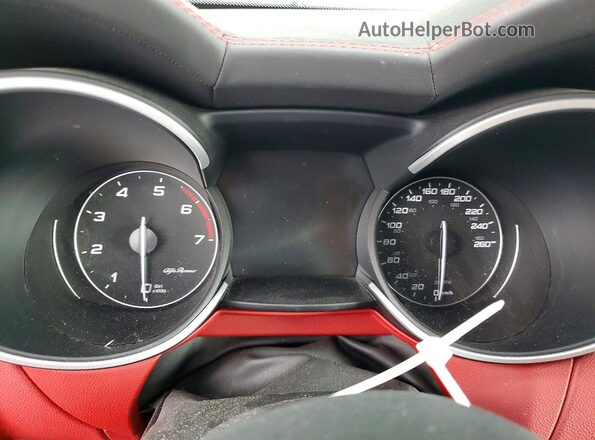 ZASPAKBN2M7D20909 2021 ALFA ROMEO STELVIO Gray Widok zestawu wskaźników