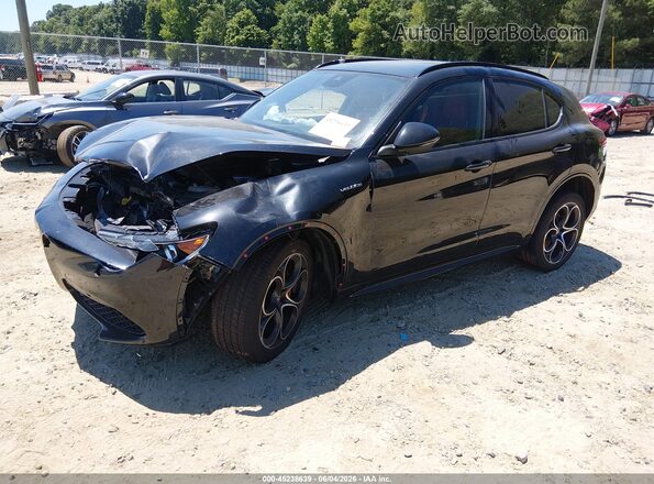 ZASPAKBN2N7D24511 2022 ALFA ROMEO STELVIO Black Vista tres cuartos delantera izquierda