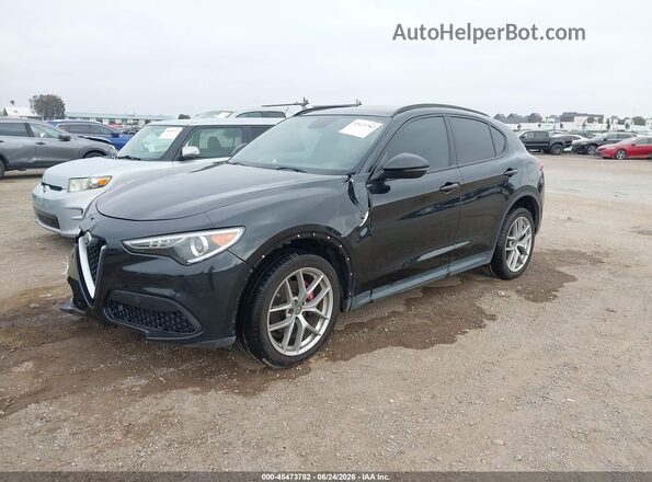 ZASPAKBN3K7C71569 2019 ALFA ROMEO STELVIO Black Vista tres cuartos delantera izquierda
