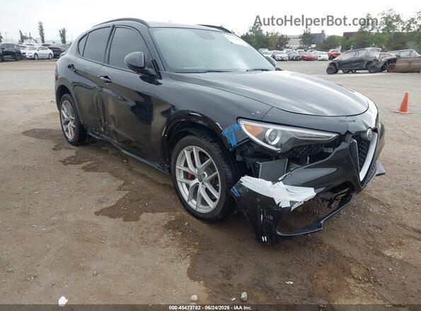 ZASPAKBN3K7C71569 2019 ALFA ROMEO STELVIO Black Vista frontal