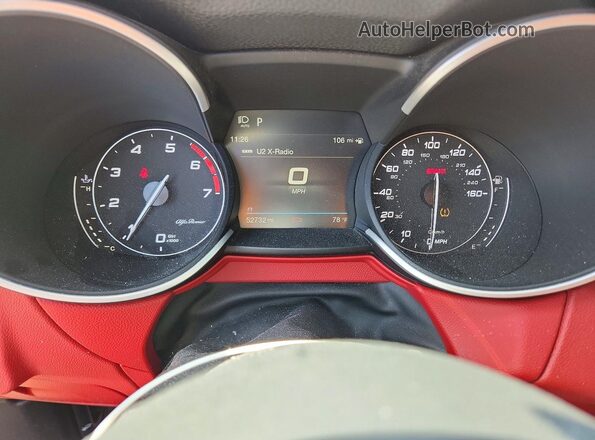 ZASPAKBN4L7C73221 2020 ALFA ROMEO STELVIO Black Вид щитка приладів