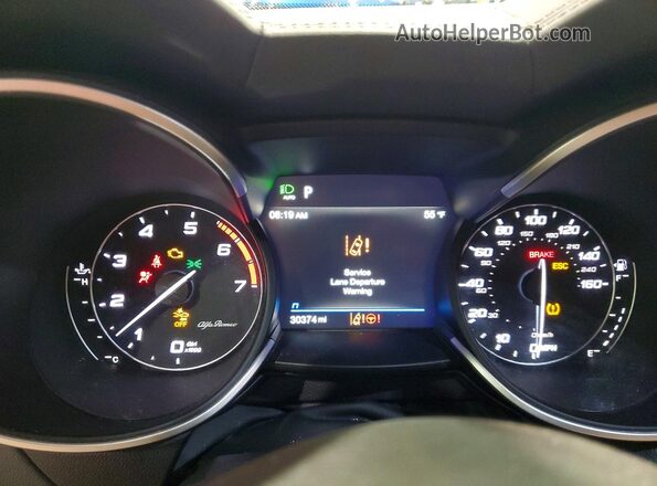 ZASPAKBN4P7D57013 2023 ALFA ROMEO STELVIO White Instrument cluster view