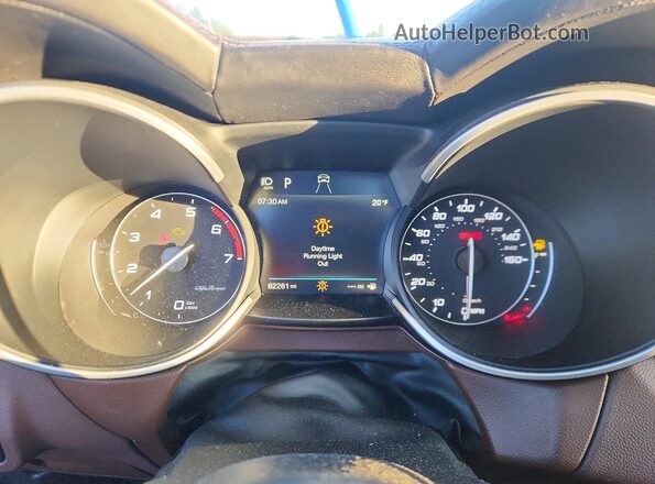 ZASPAKBN5K7C55101 2019 ALFA ROMEO STELVIO Blue Вид щитка приладів