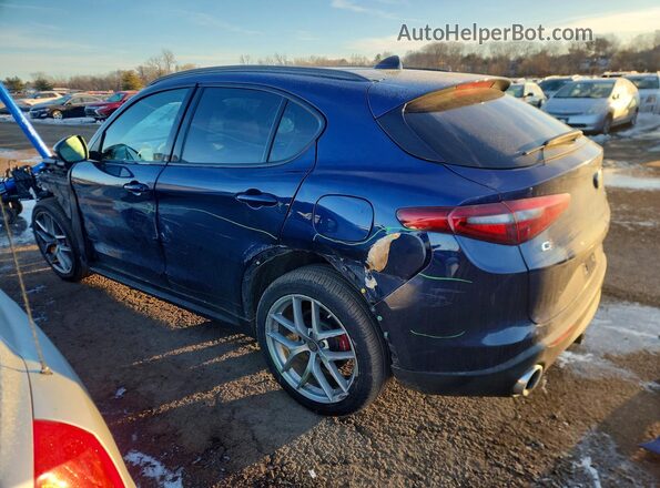 ZASPAKBN5K7C55101 2019 ALFA ROMEO STELVIO Blue Задня ліва чверть