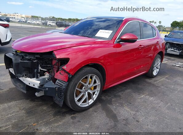 ZASPAKBN5M7C99036 2021 ALFA ROMEO STELVIO Red Front left