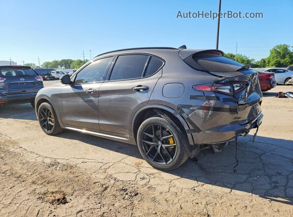 ZASPAKBN5M7D02601 2021 ALFA ROMEO STELVIO Gray Trasero izquierdo