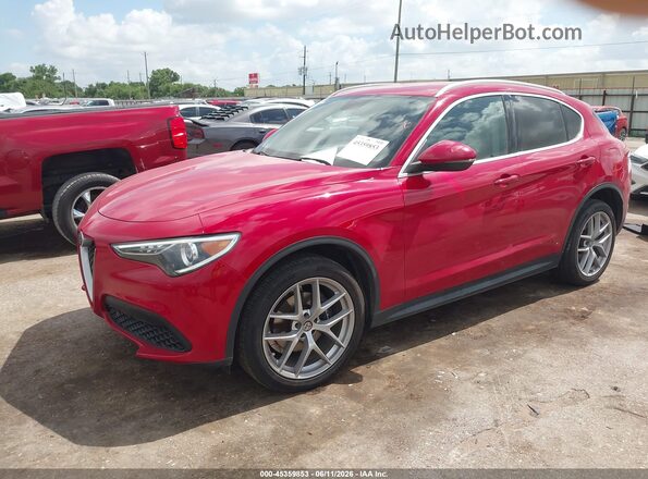 ZASPAKBN6K7C31308 2019 ALFA ROMEO STELVIO Red Front left