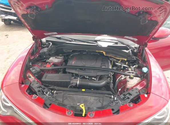ZASPAKBN6K7C31308 2019 ALFA ROMEO STELVIO Red Rear view