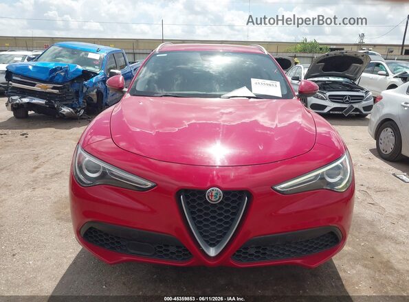 ZASPAKBN6K7C31308 2019 ALFA ROMEO STELVIO Red Instrument cluster view