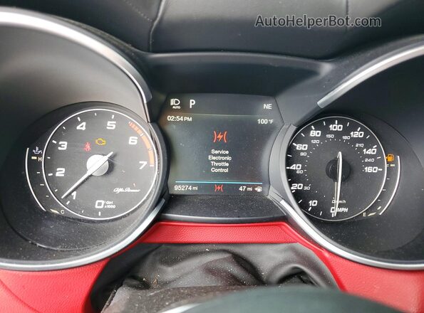 ZASPAKBN6K7C32751 2019 ALFA ROMEO STELVIO White Widok zestawu wskaźników