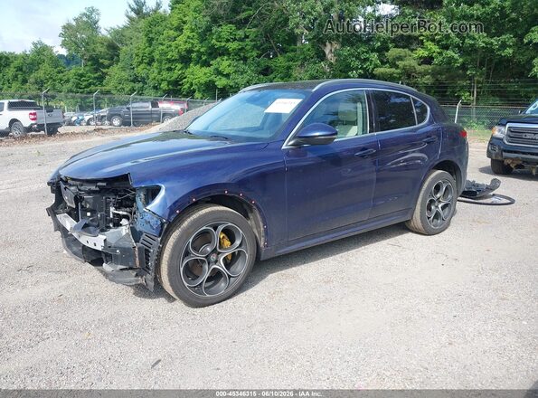 ZASPAKBN6L7C75245 2020 ALFA ROMEO STELVIO Blue Vista tres cuartos delantera izquierda