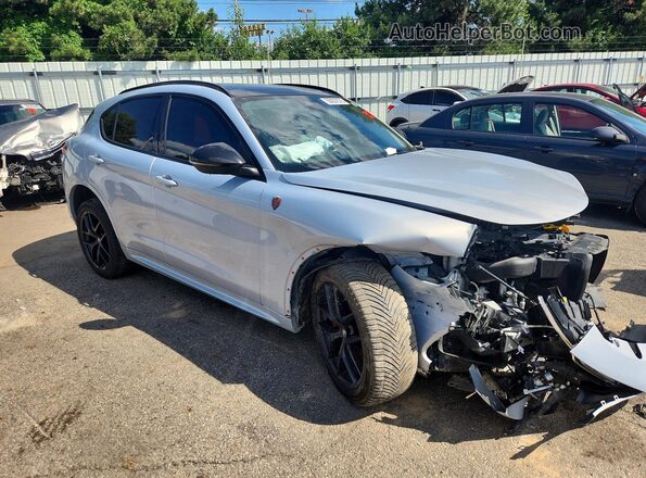 ZASPAKBN6M7D15373 2021 ALFA ROMEO STELVIO Silver Delantero derecho