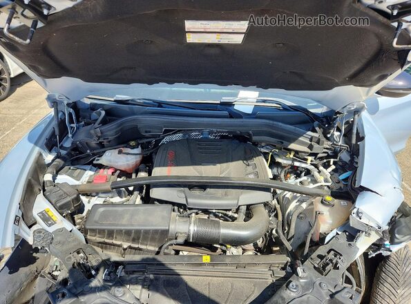 ZASPAKBN6M7D15373 2021 ALFA ROMEO STELVIO Silver Vista del compartimento del motor