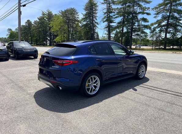 ZASPAKBN7K7C71882 2019 ALFA ROMEO STELVIO Blue Delantero derecho