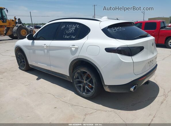 ZASPAKBN8K7C40883 2019 ALFA ROMEO STELVIO White Trasero izquierdo