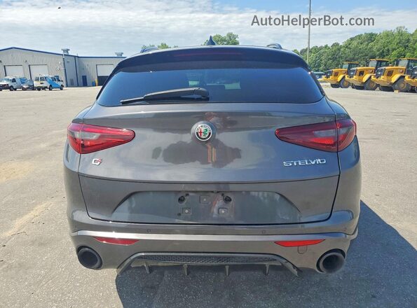 ZASPAKBN9N7D30239 2022 ALFA ROMEO STELVIO Gray Rear view