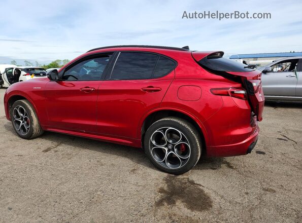 ZASPAKBN9P7D55516 2023 ALFA ROMEO STELVIO Red Rear left