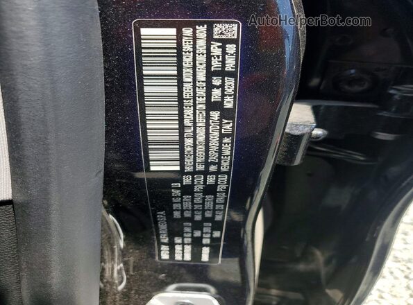 ZASPAKBNXM7D17448 2021 ALFA ROMEO STELVIO Black Շարժիչի բաժամունքի տեսք