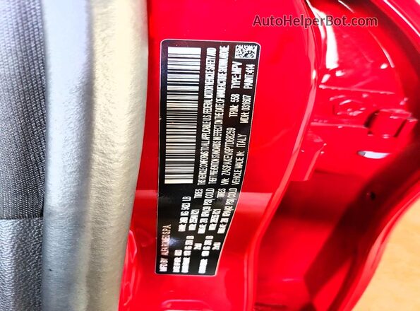 ZASPAKEV9P7D68259 2023 ALFA ROMEO STELVIO Red Vista del compartimento del motor