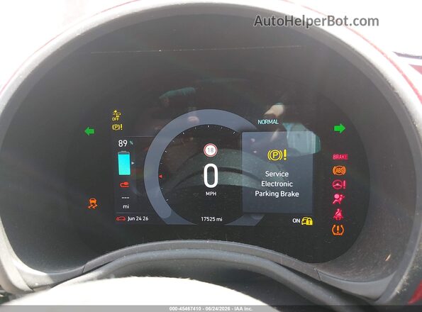 ZFAFFAA4XRX205739 2024 FIAT 500E Red Հետևի նստատեղերի տեսք