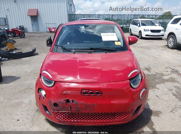 ZFAFFAA4XRX205739 2024 FIAT 500E Red Սարքավորումների վահանակի տեսք
