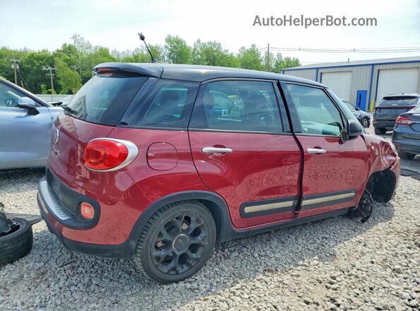 ZFBCFADH3GZ037862 2016 FIAT 500L Red Задня права чверть